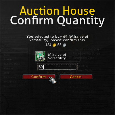 Auction House – Confirm Quantity addon image logo