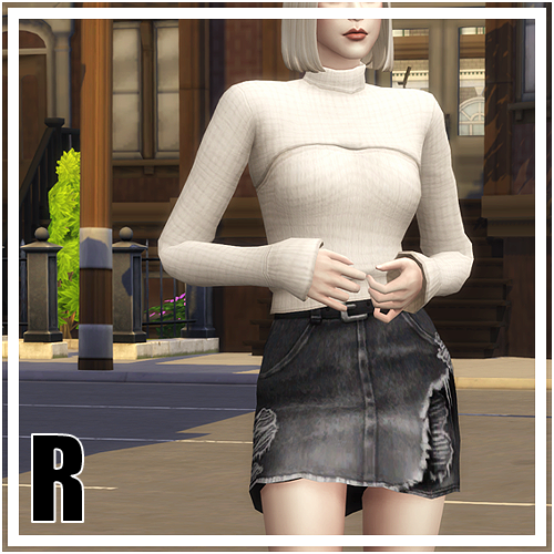 Zarina Knit Sweater & Rhea Denim Skirt Set - Autumn City logo