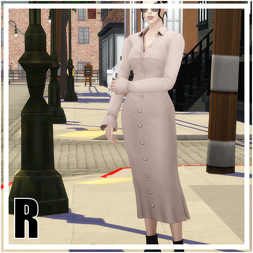 Hazel Shirt Dress - Autumn City - Screenshots - The Sims 4 Create a Sim ...