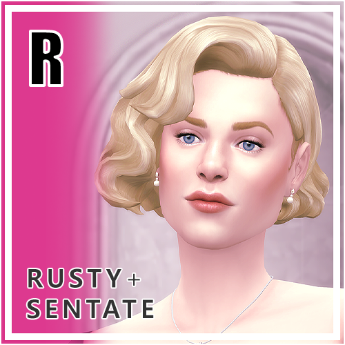 Elegant Wavy Hair Rusty X Sentate Collaboration The Sims 4 Create A Sim Curseforge