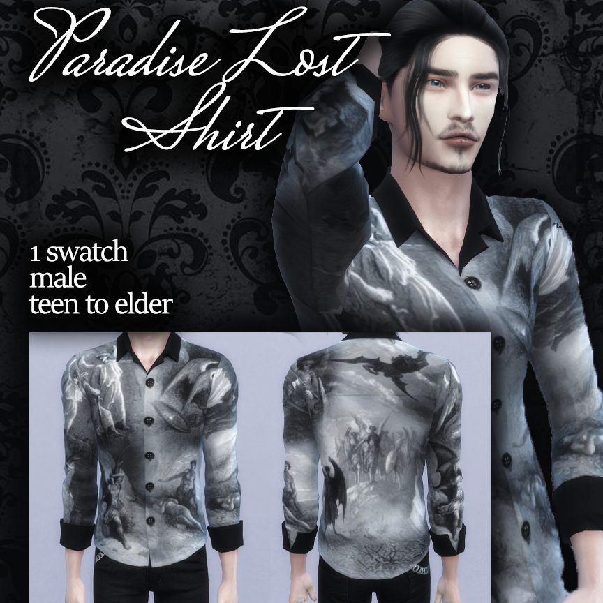 Download Paradise Lost Male Shirt - The Sims 4 Mods - CurseForge