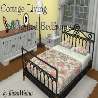 Sparrow Springs B&B Bed Frame w/o mattress (Cottage Living) - The Sims ...
