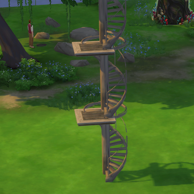 Rustic Spiral Stairs logo