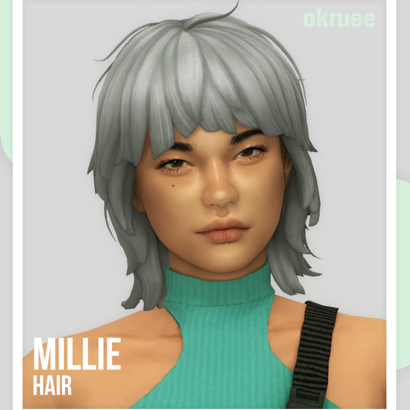 Millie Hair [okruee] - The Sims 4 Create a Sim - CurseForge