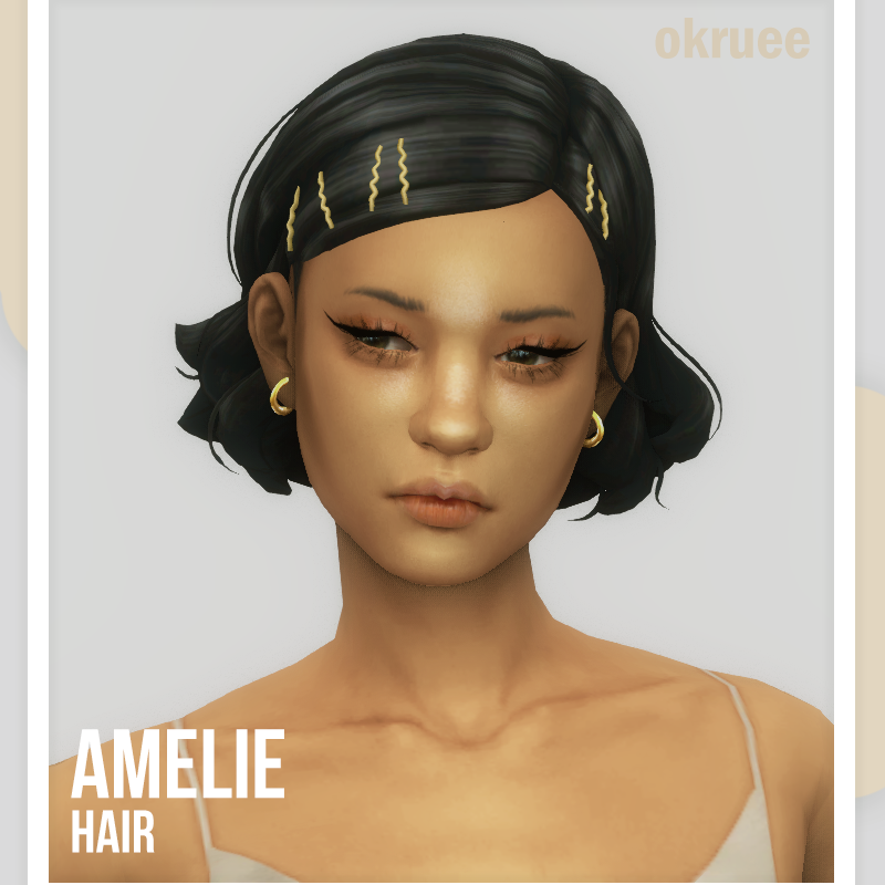 Amelie Hair [okruee] - Create a Sim - The Sims 4 - CurseForge