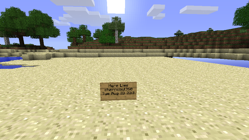 Minecraft unknown host. Табличка смерти майнкрафт.