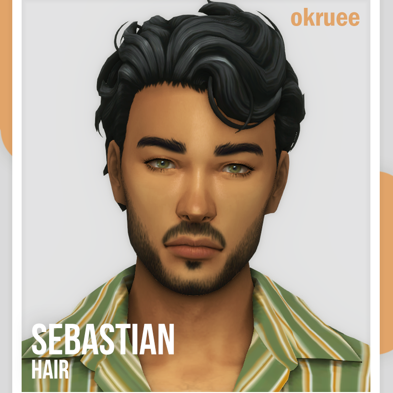 Download Sebastian Hair [okruee] - The Sims 4 Mods - CurseForge