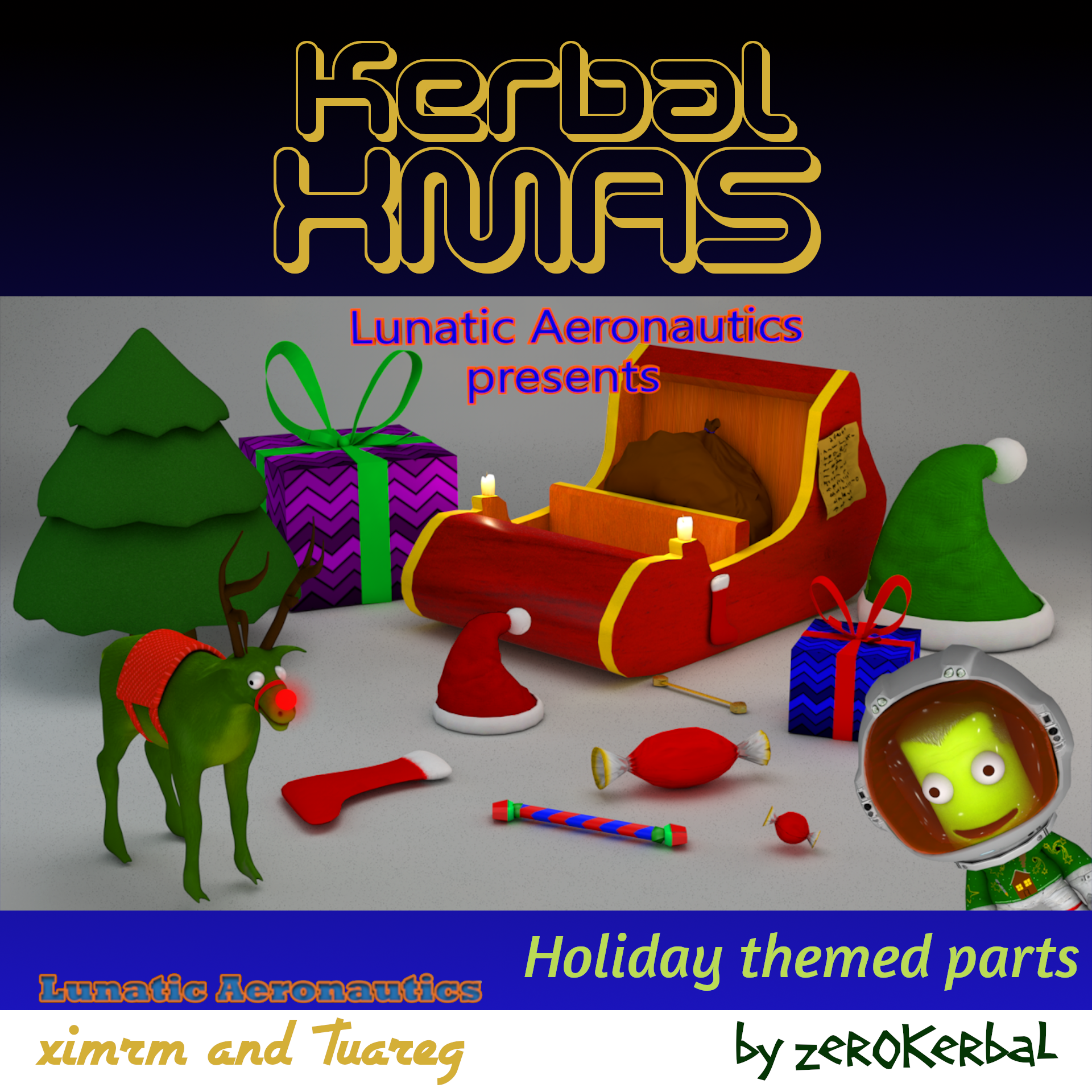Kerbal XMAS (XMAS)  by Lunatic Aeronautics  logo