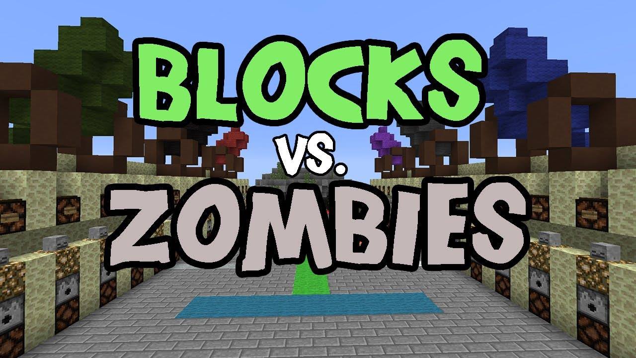 Карта Zombie Block. Zombie Minecraft Block. Zombies vs Blocks от SETHBLING.