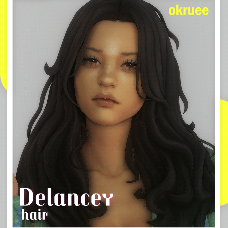 Delancey Hair Okruee Create A Sim The Sims CurseForge