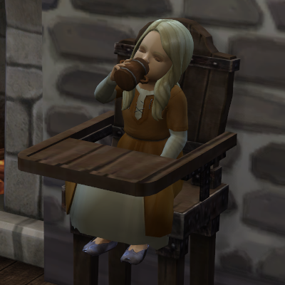 Two Rustic High Chairs for Toddlers logo