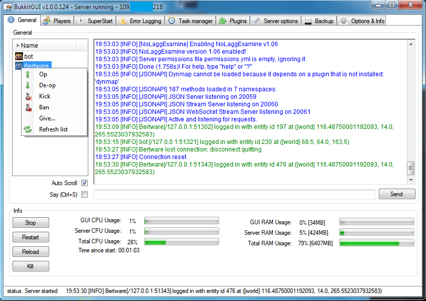 Overview The Bukkit Gui Project Bukkitgui Bukkit Plugins Projects Bukkit