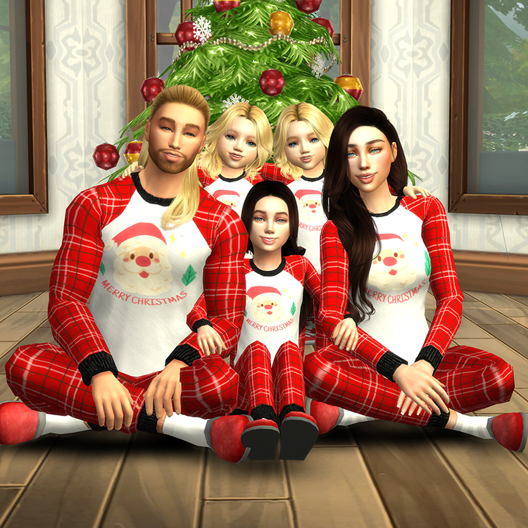 Family Christmas Pajamas Set - The Sims 4 Create a Sim - CurseForge