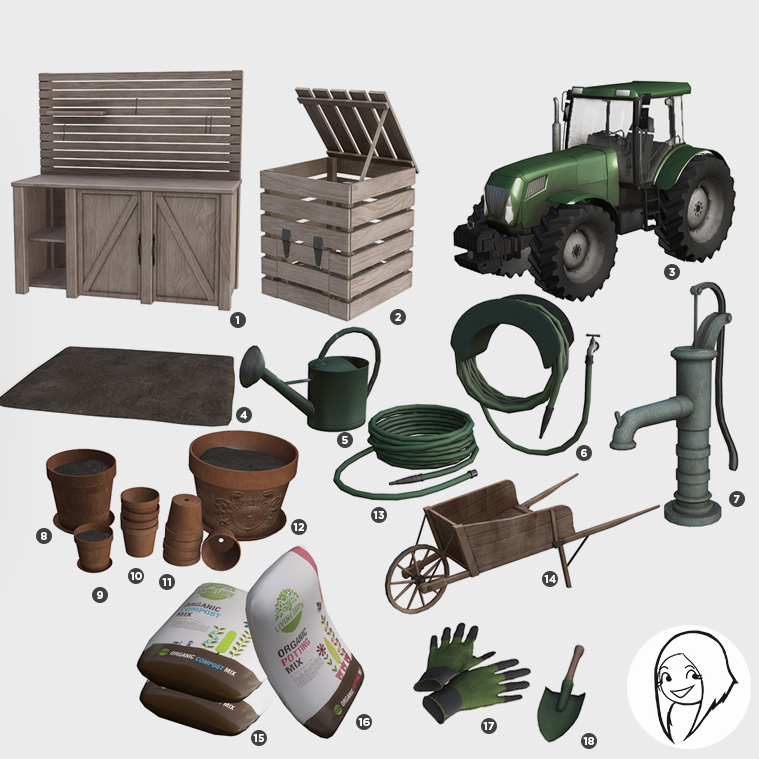 A la ferme part 6: The garden (2021) logo