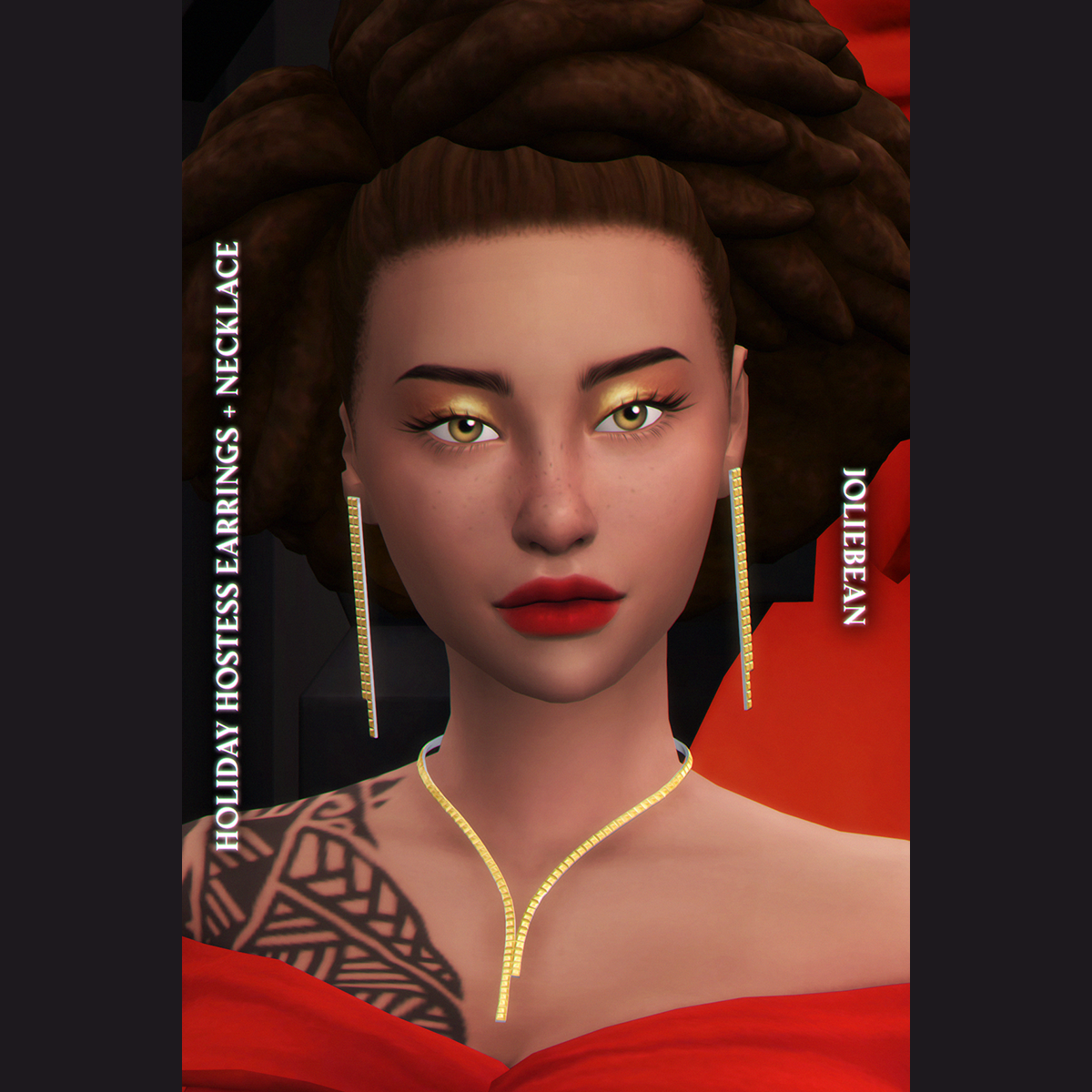 Holiday Hostess Earrings and Necklace - The Sims 4 Create a Sim ...