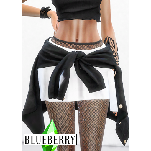 Blueberry - Blessed Skirt with Tied Jacket - The Sims 4 Create a Sim ...