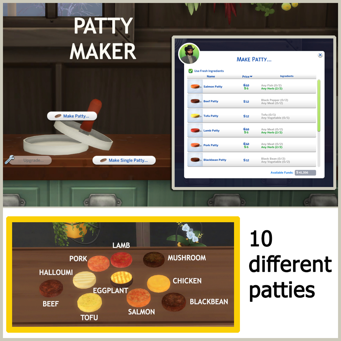 Patty Maker and Burger Patty logo