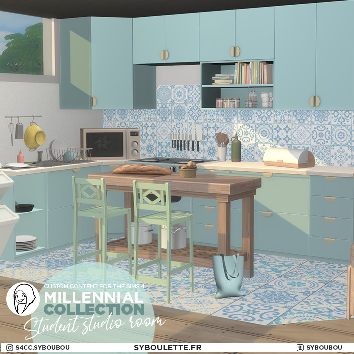 Student Millennial studio - The Sims 4 Rooms / Lots - CurseForge