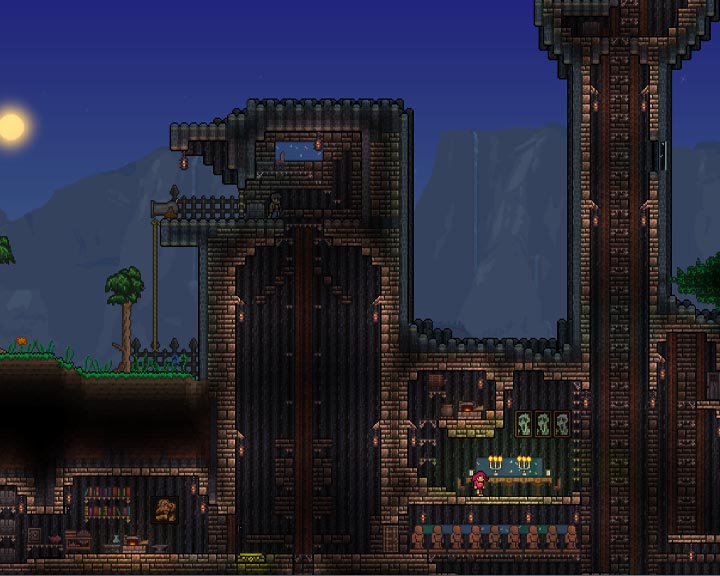 Project terraria. Terraria колонна. Terraria палладиевая колонна. Замок террария. Terraria Shadewood.