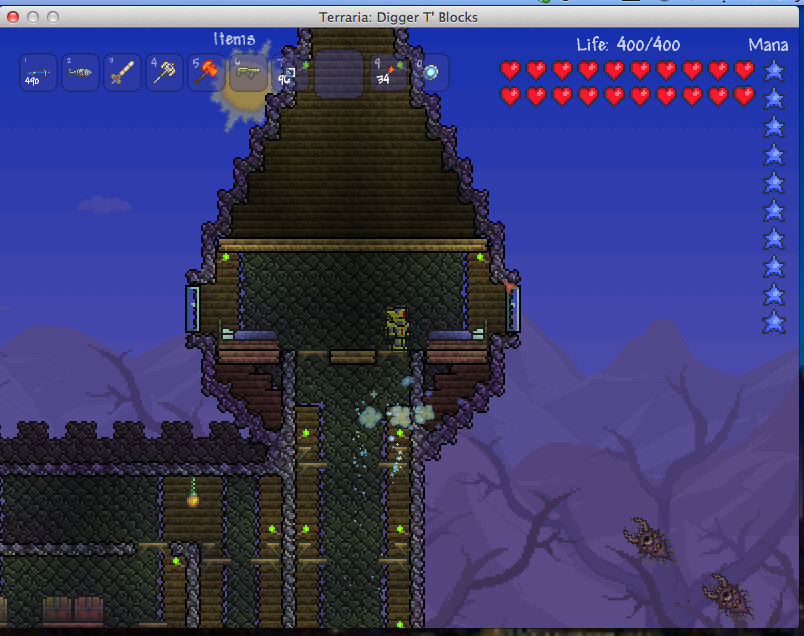 Project terraria. Адская кузница террария 1.4. Terraria Guard Tower. Адский замок террария. Кузница террария.