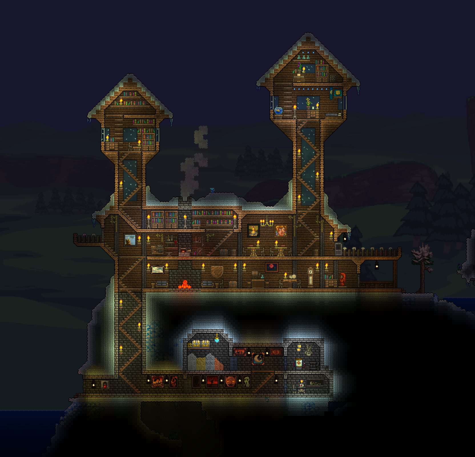 terraria tower house