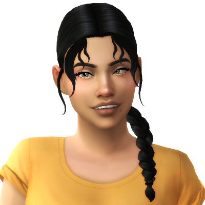 Ella Hair For the Sims - The Sims 4 Create a Sim - CurseForge