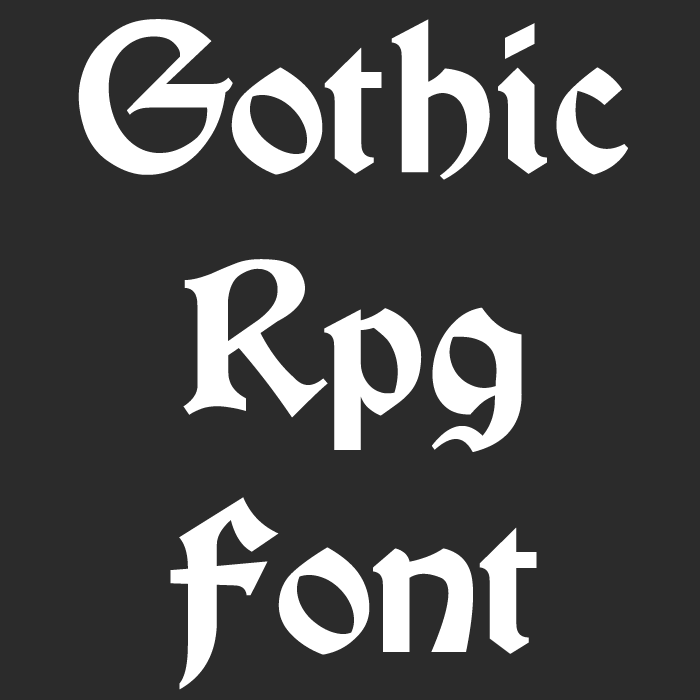 Gothic Medieval RPG Font - Minecraft Resource Packs - CurseForge