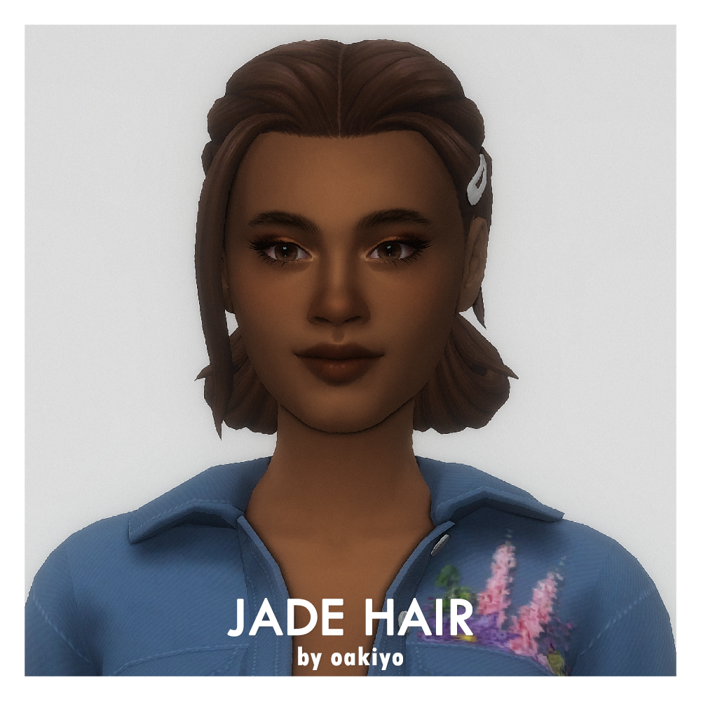 Download oakiyo - Jade Hair - The Sims 4 Mods - CurseForge