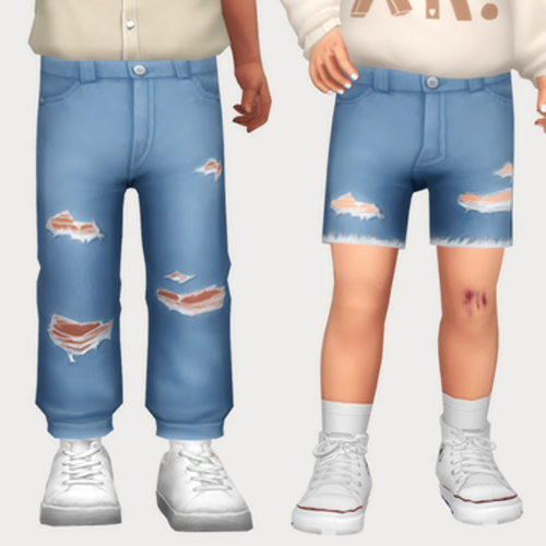 destroyed jeans & shorts - toddler project avatar