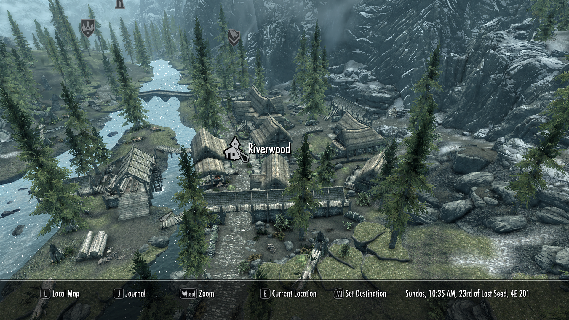 Game maps and Skyrim