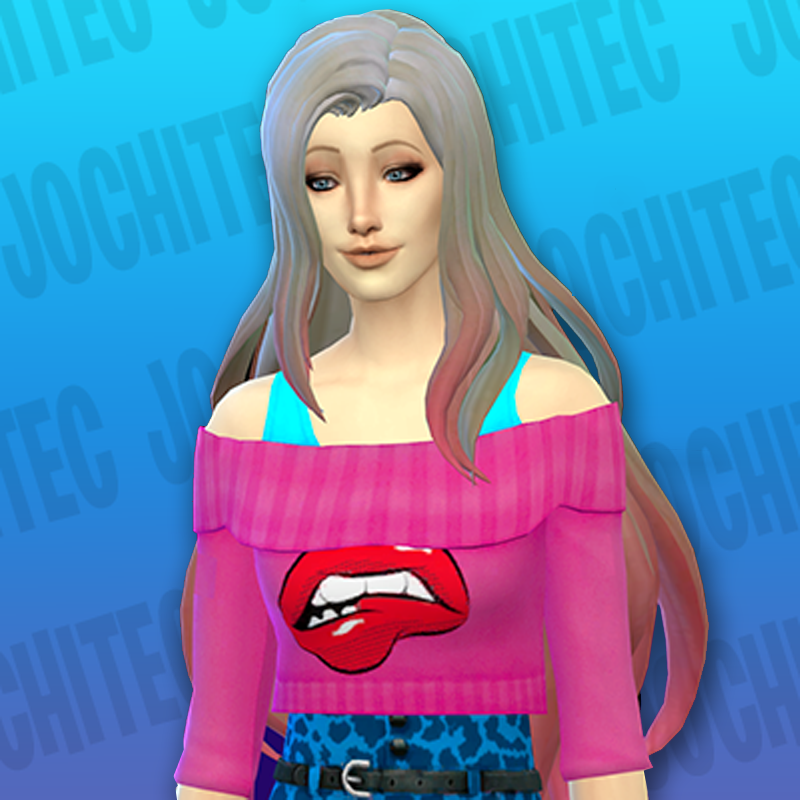 Colorful hairstyle by Jochi - The Sims 4 Create a Sim - CurseForge