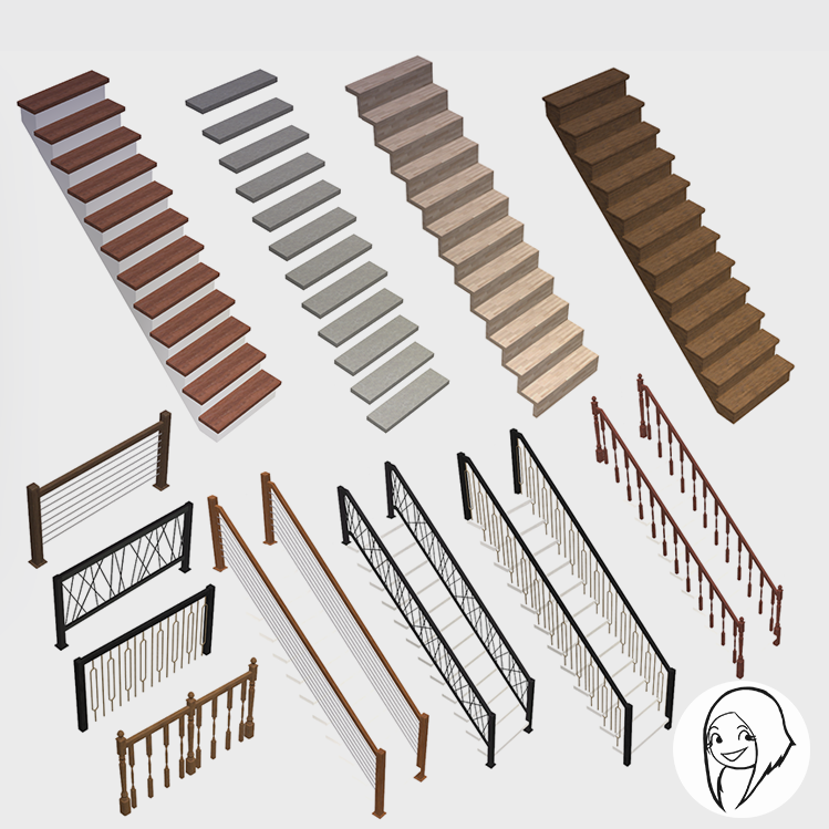 Paradis Stairs Set 2020 Screenshots The Sims 4 Build Buy Curseforge