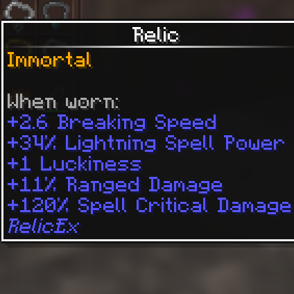 Spell Power+PlayerEx/RelicEx Compatibility Pack - Minecraft