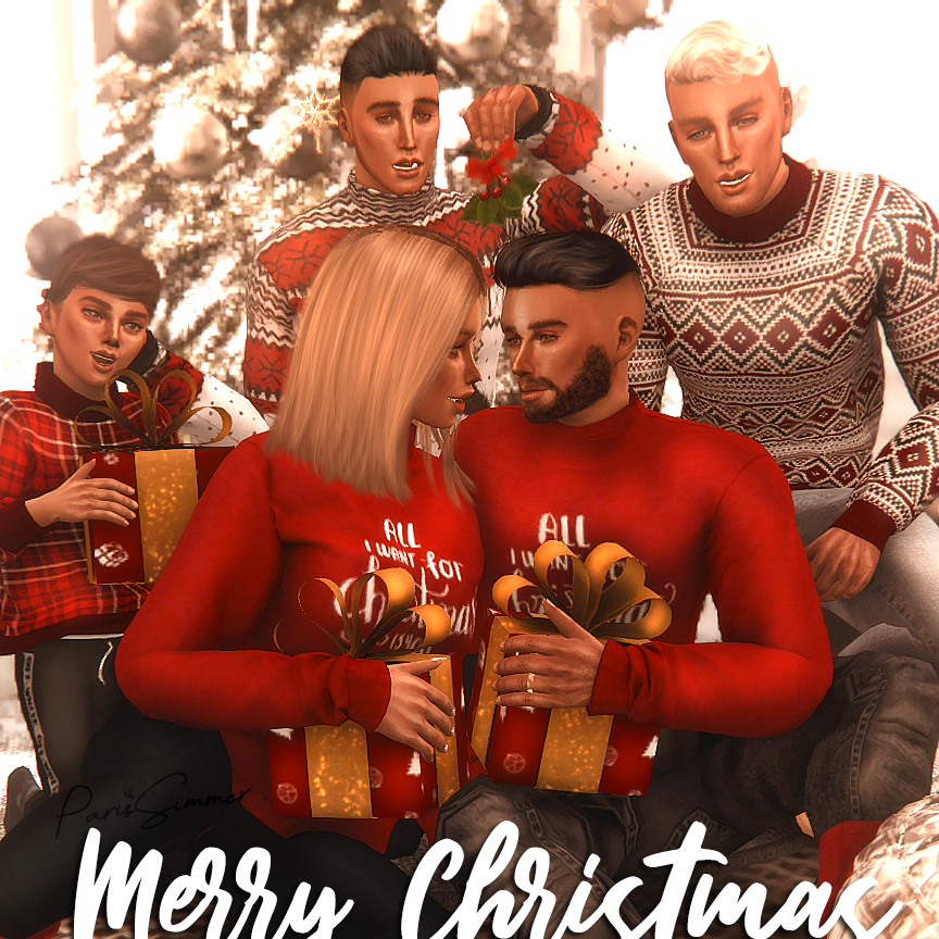 Install (ParisSimmer) - Merry Christmas Cards - The Sims 4 Mods ...