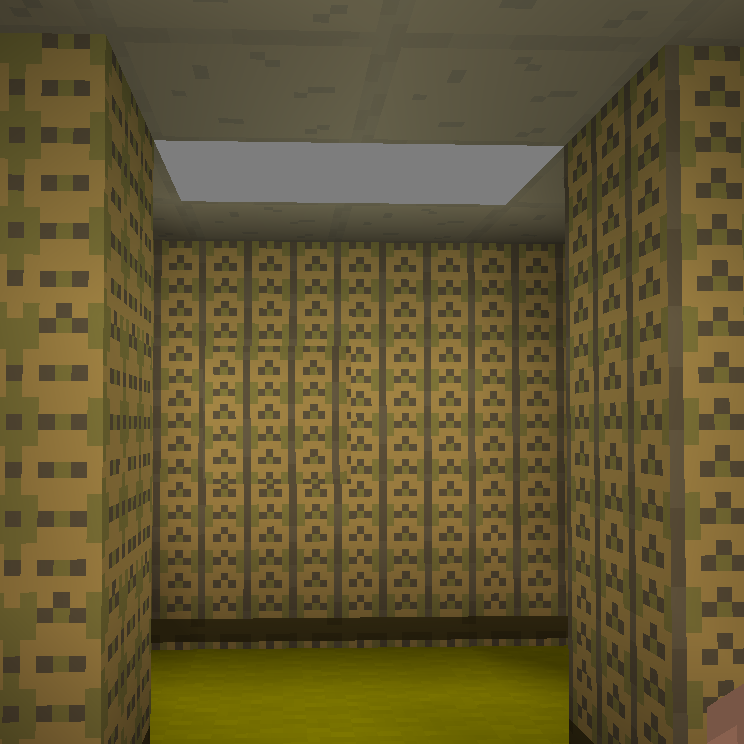 Level 0 of backrooms in minecraft in 2023