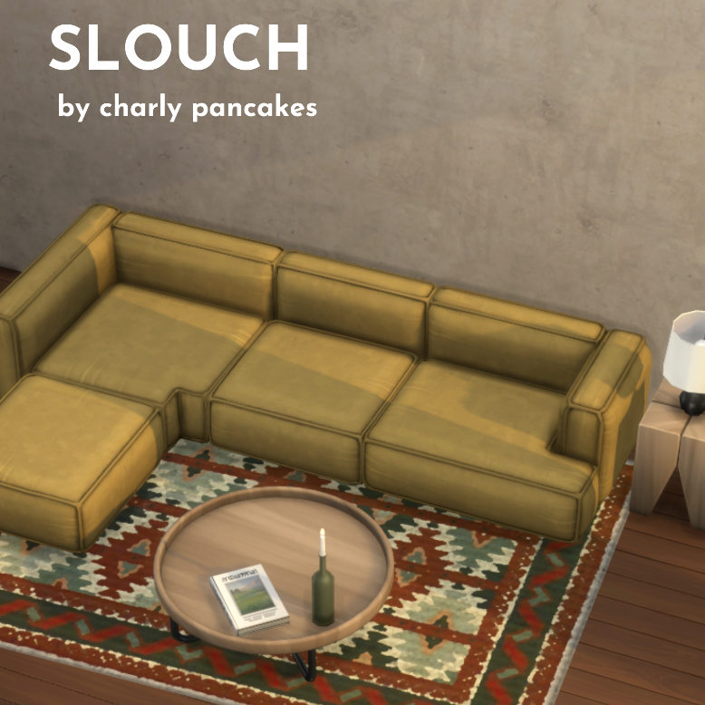 SLOUCH - sofa / living room set - by charly pancakes logo