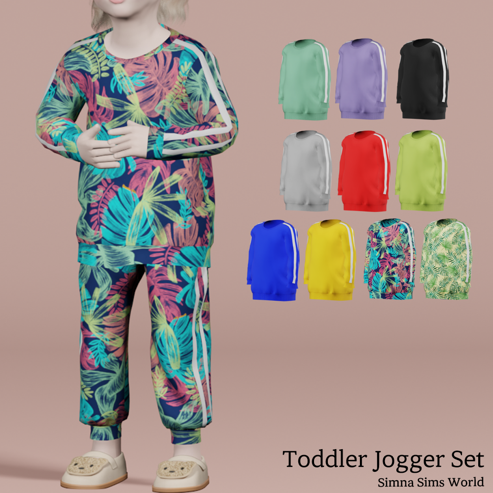 Download ﻿Toddler jogger set The Sims 4 Mods