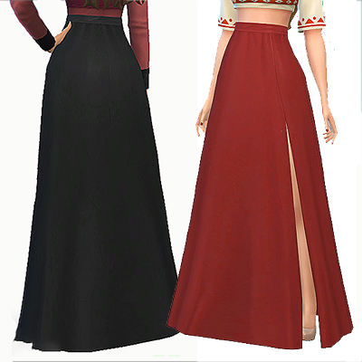 Slit Skirt - The Sims 4 Create a Sim - CurseForge