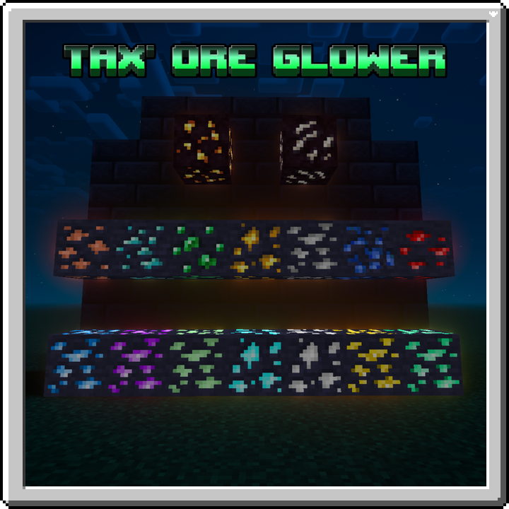 Tax' Ore Glower Minecraft Resource Packs