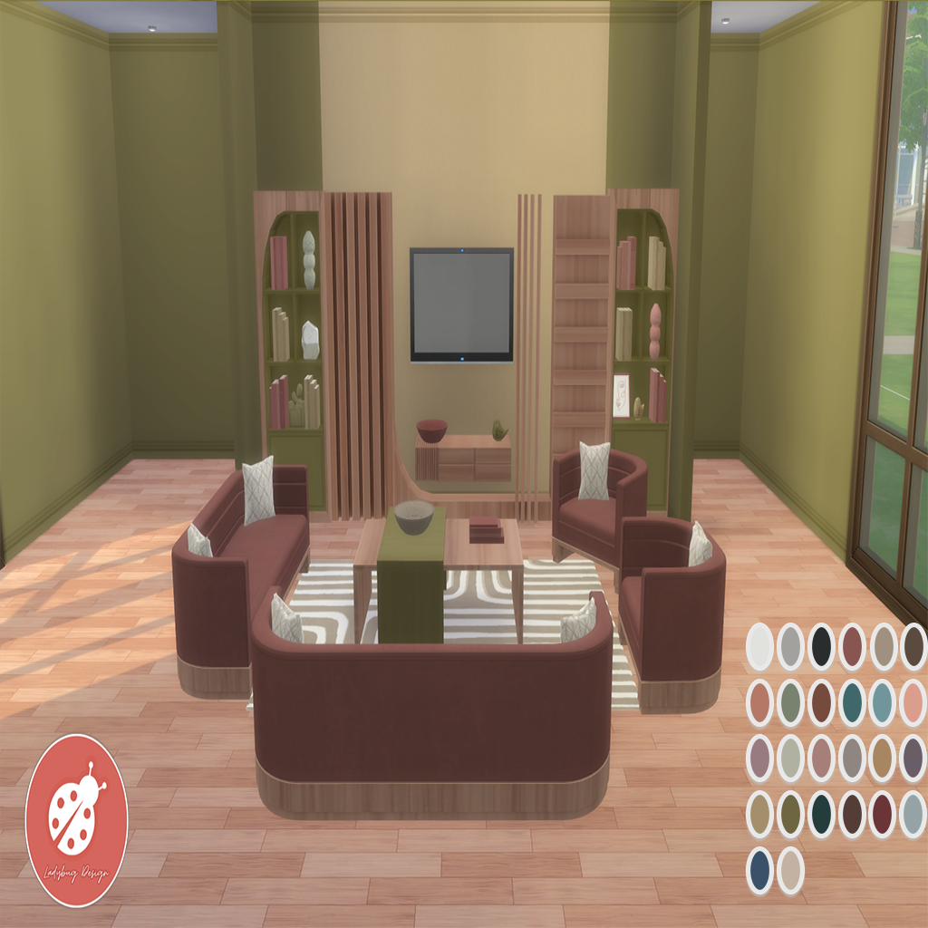 LBD Living Room Aura Files The Sims 4 Build / Buy