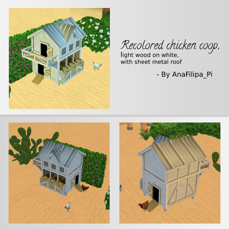 Chicken Coop By AnaFilipa_Pi The Sims 4 Build / Buy