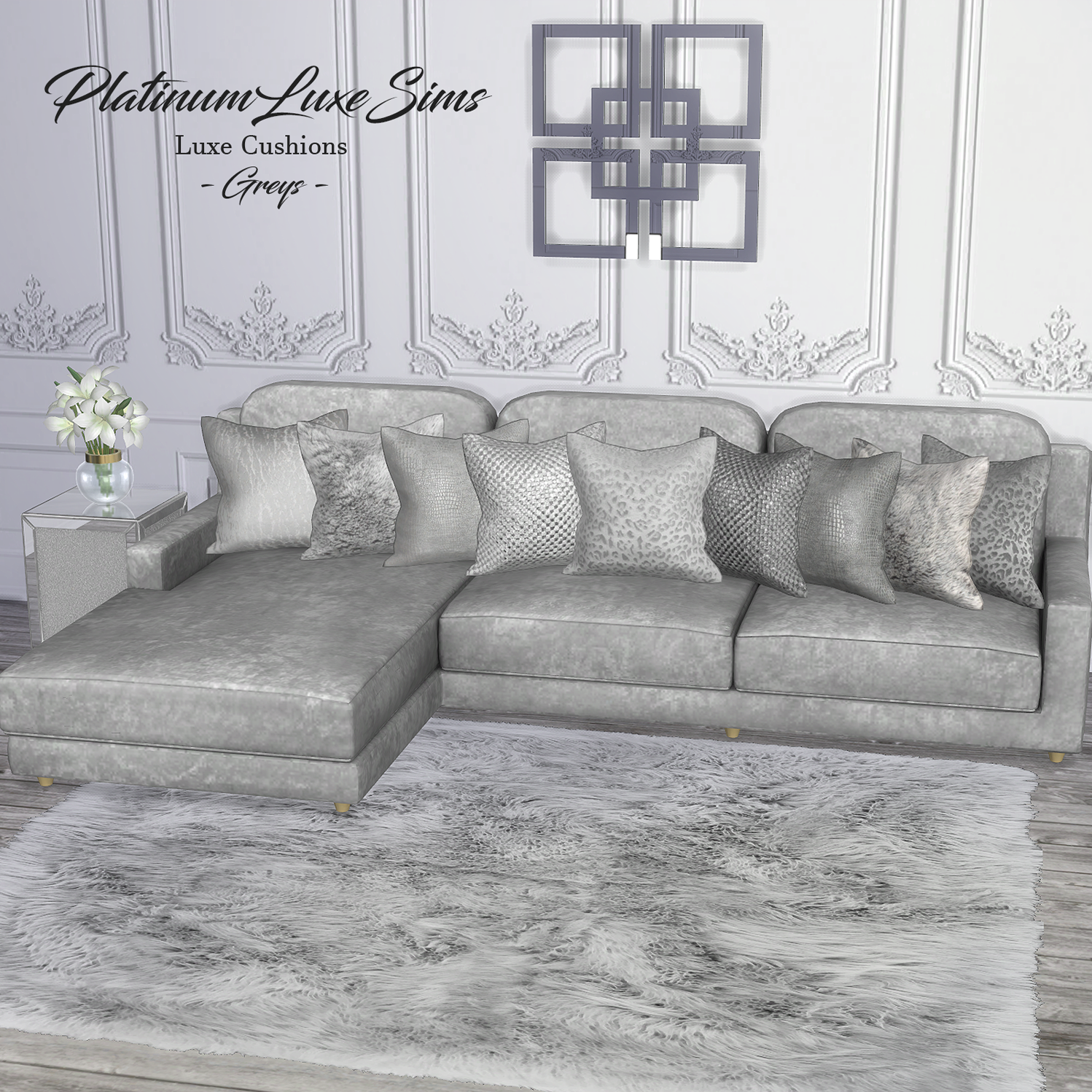 CC Luxe Cushions by Platinumluxesims from Patreon