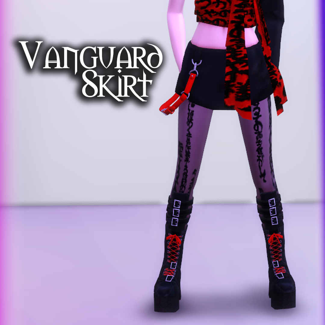 Vanguard Skirt (Distorted Dusk Collection) - The Sims 4 Create a Sim ...