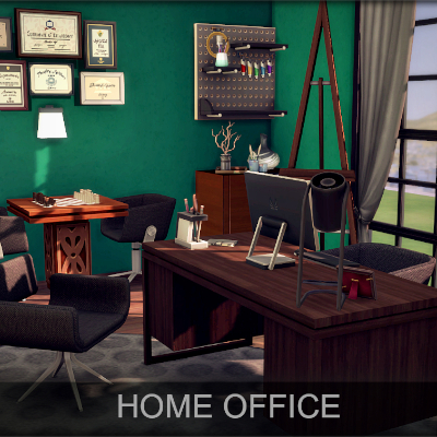 Home Office (CC) - The Sims 4 Rooms / Lots - CurseForge