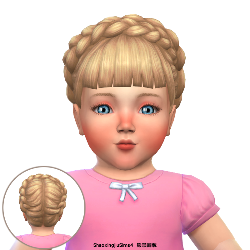Infant Dutch Braid Crown Hair - The Sims 4 Create a Sim - CurseForge
