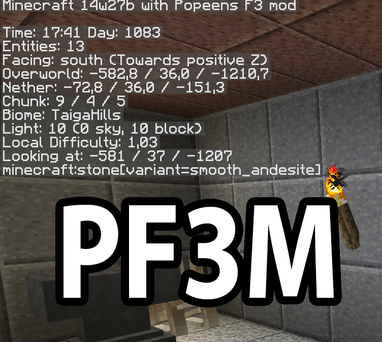 Popeens F3 Mod Minecraft Mods Curseforge