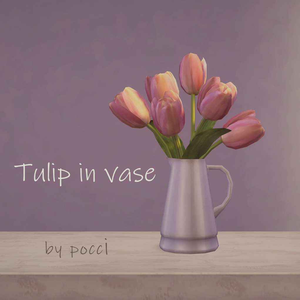 Download Tulip set by pocci The Sims 4 Mods