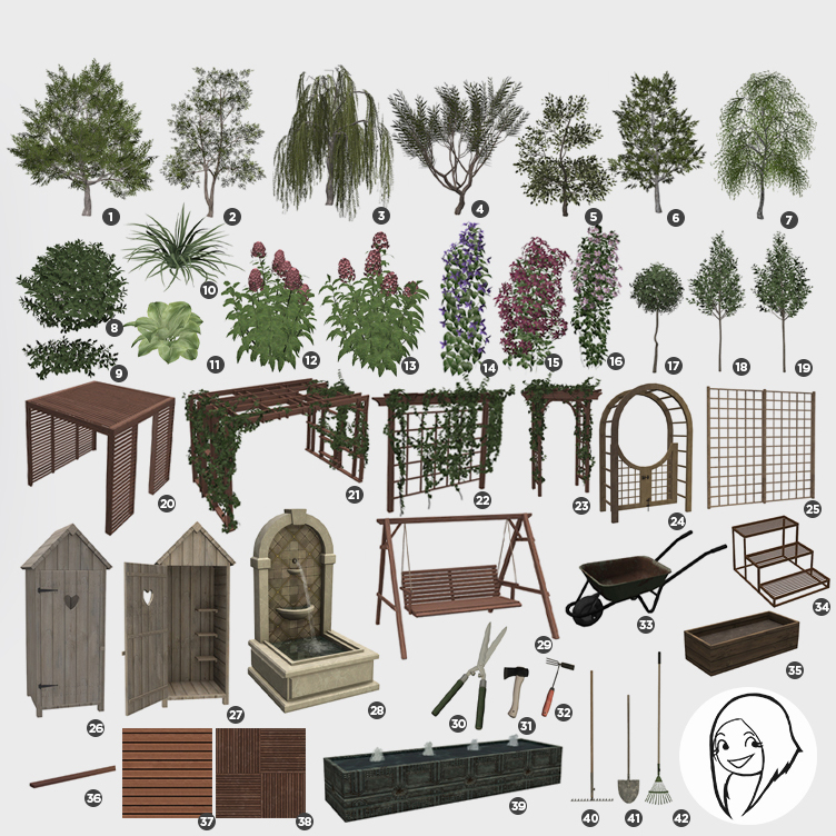 Summer Garden（63 items） - The Sims 4 Build / Buy - CurseForge