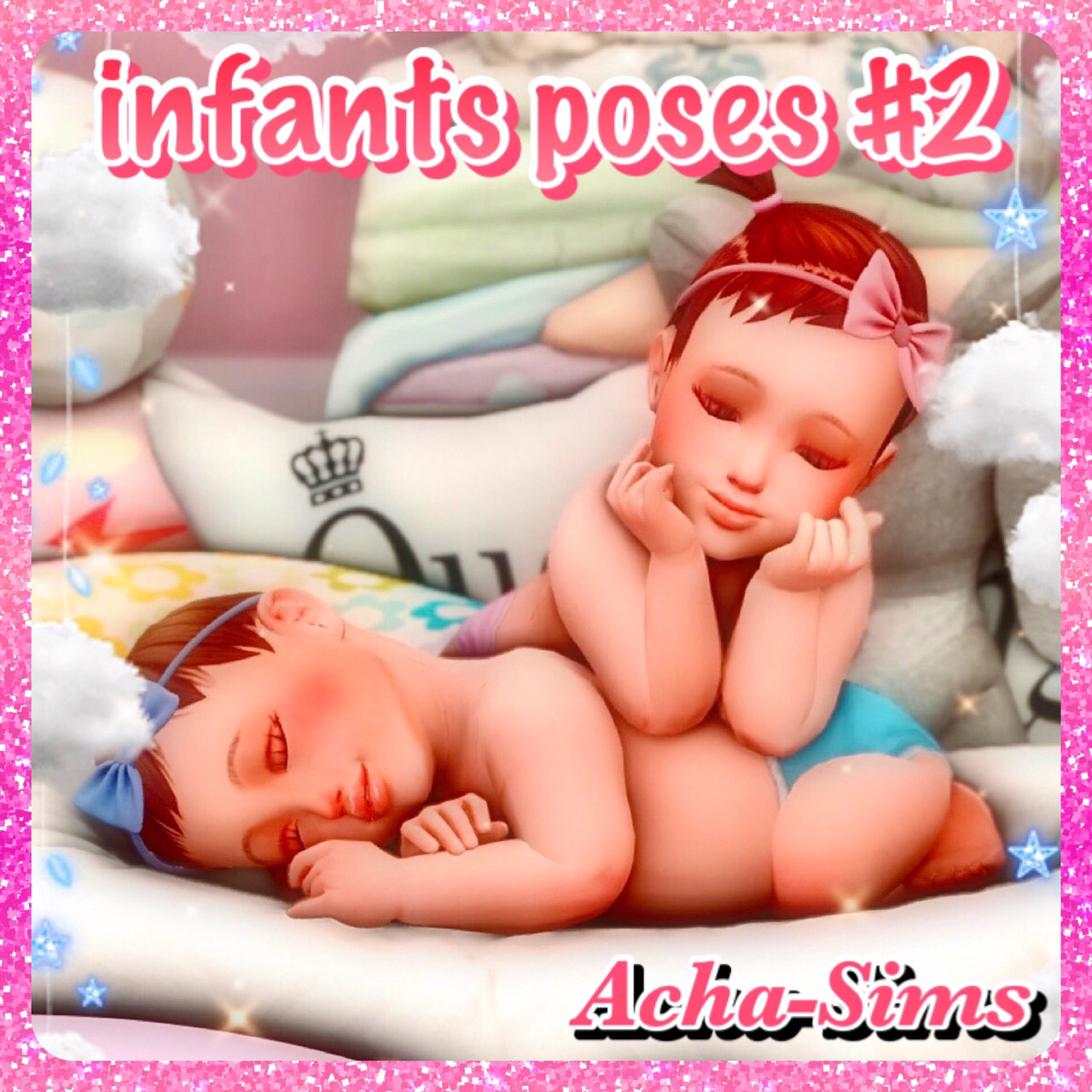Acha infants poses #2 (pair) project avatar