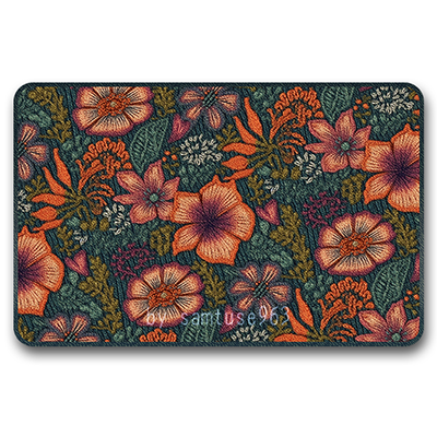 Garden Pattern Rectangle Dance Rug Medium #1 Samtuse963 logo